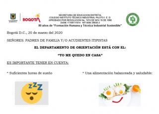 Recomendaciones del manejo de la rutina diara